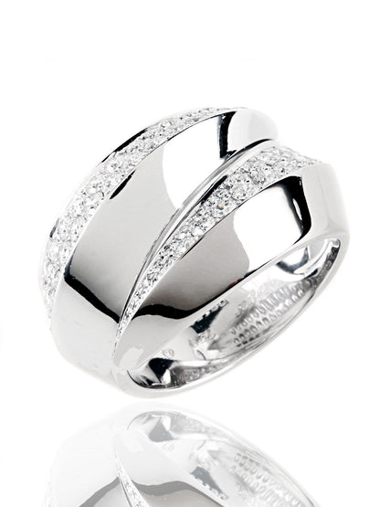Cartier Panthere Diamond Ring in 18k White Gold