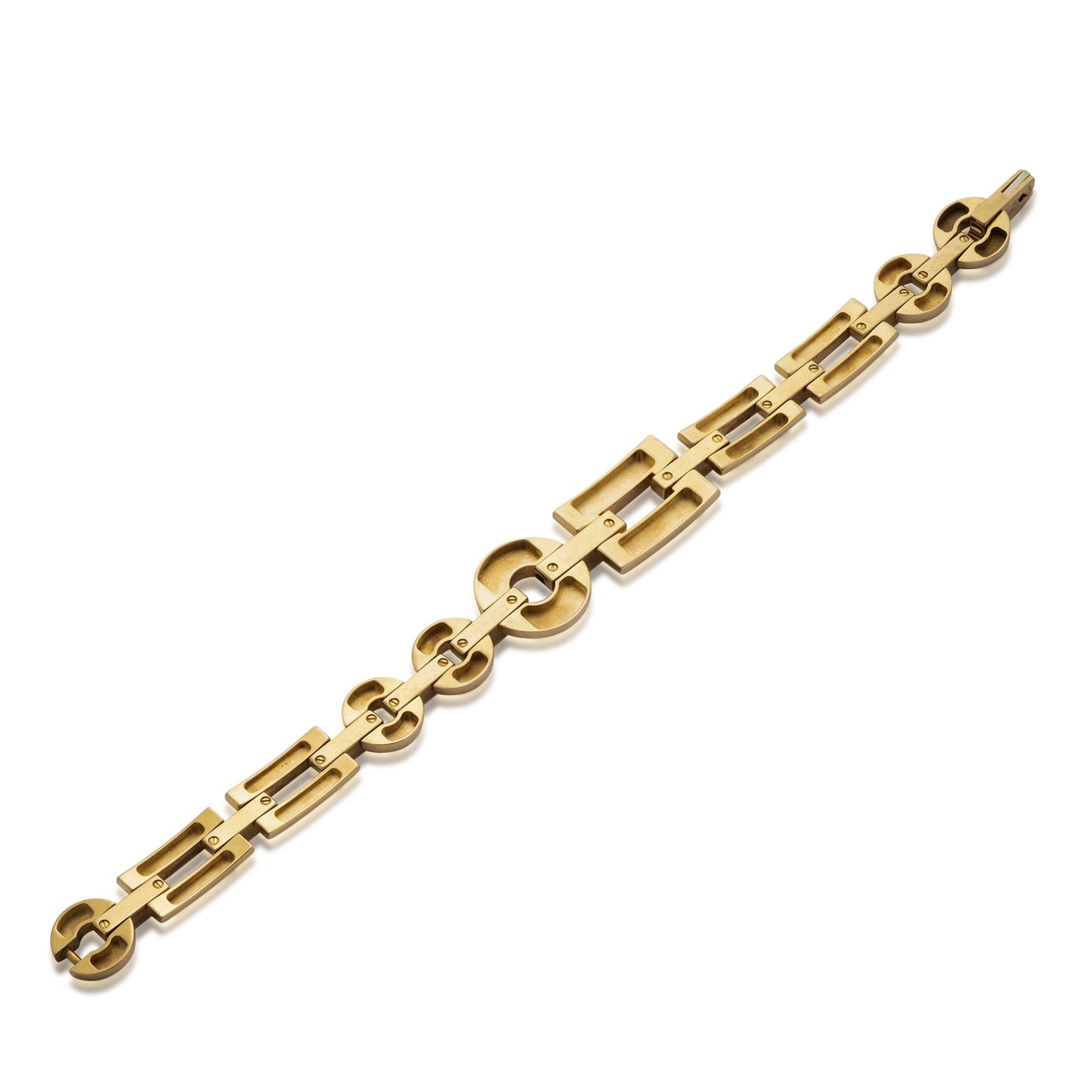Cartier Panthere Enamel Yellow Gold Vintage Bracelet