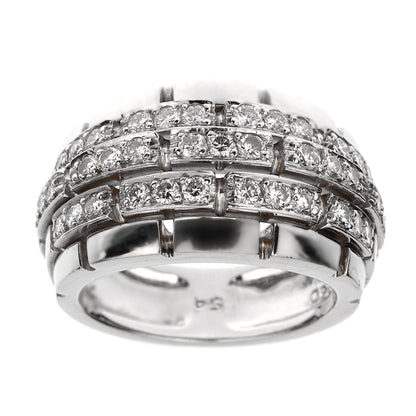 Cartier Panthere Oriane Diamond 18k White Gold Cocktail Ring