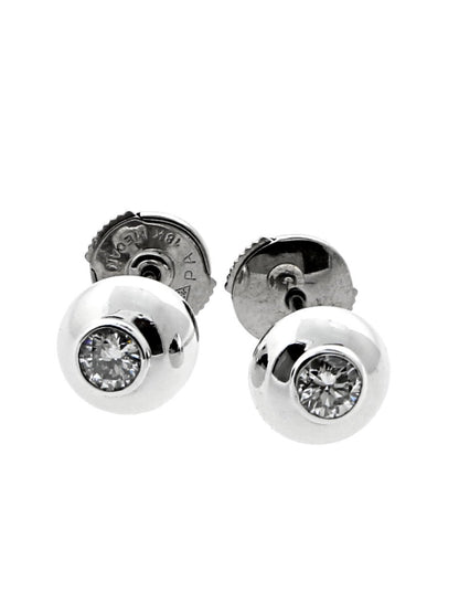 Cartier Perles de Diamants Diamond Stud Earrings in White Gold