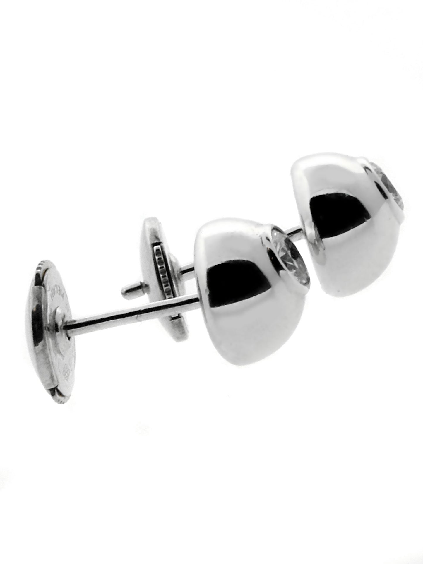 Cartier Perles de Diamants Diamond Stud Earrings in White Gold