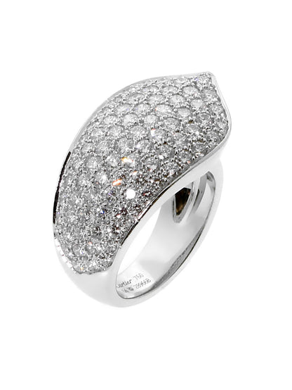 Cartier Ruban Diamond White Gold Ring
