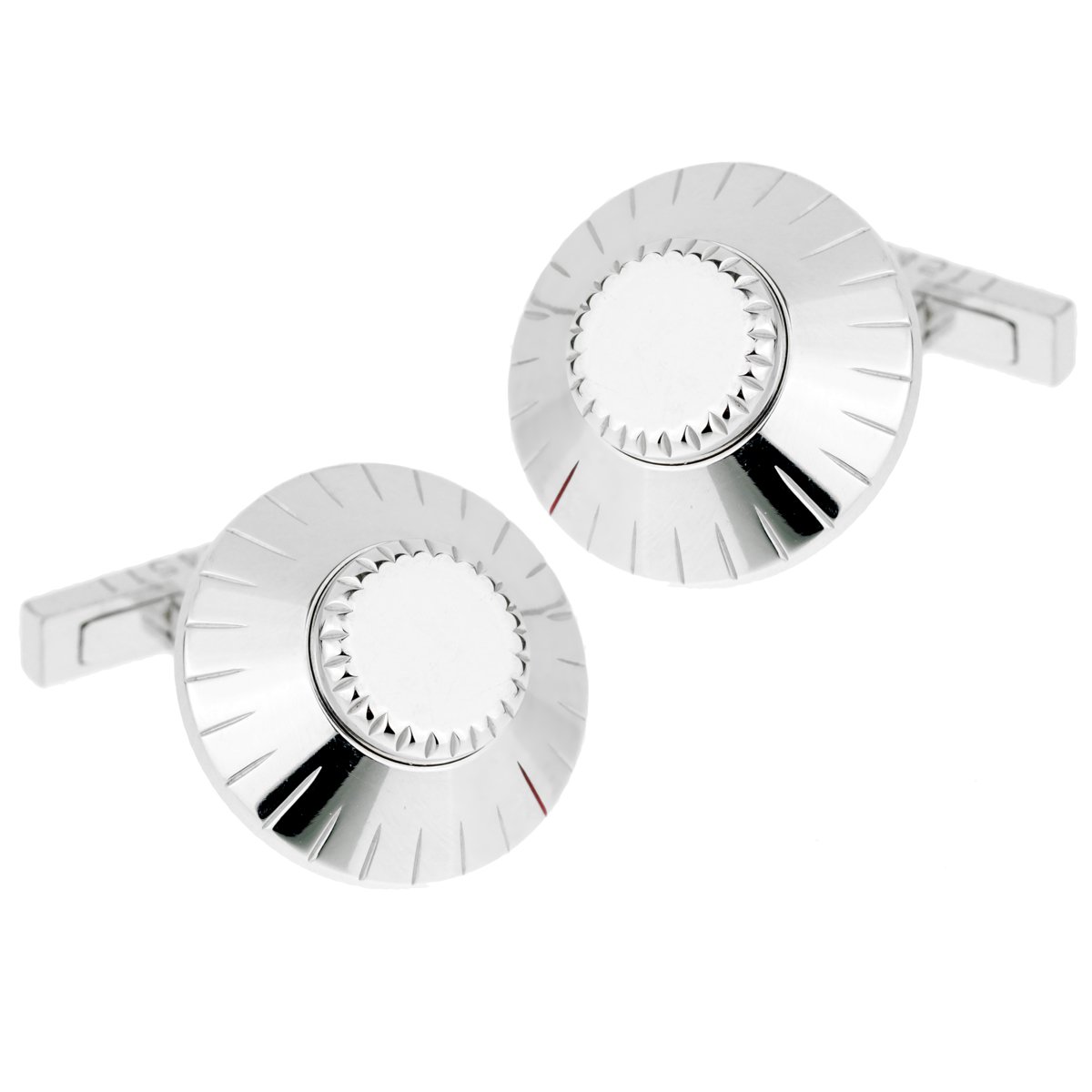 Cartier Safe Lock Combination White Gold Cufflinks
