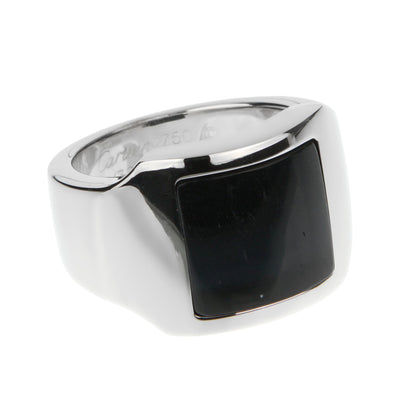 Cartier Santos White Gold Hawks Eye Cocktail Ring