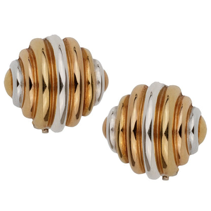 Cartier Trinity Clip On 18k Gold Earrings