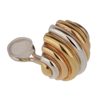 Cartier Trinity Clip On 18k Gold Earrings
