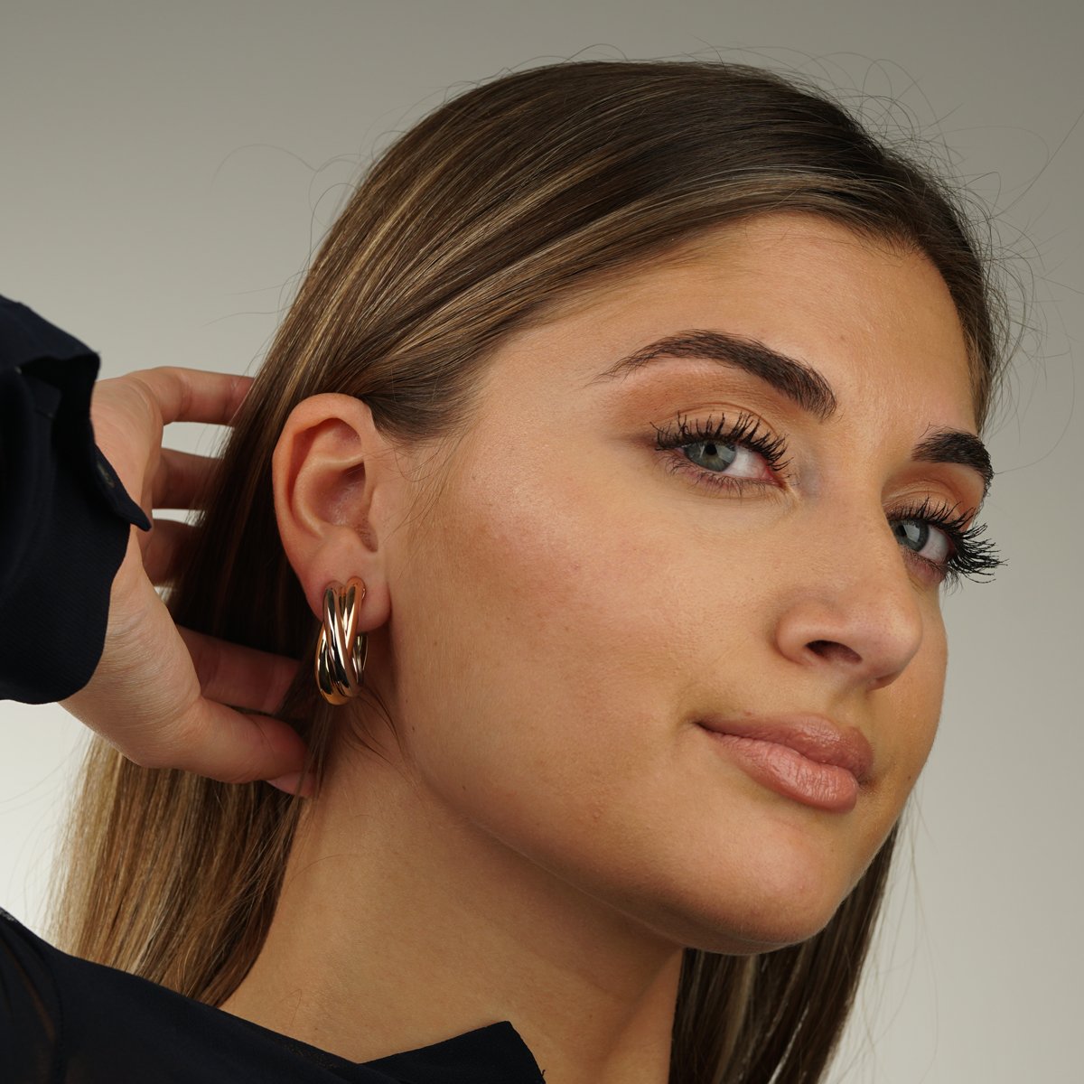 Cartier Trinity Extra Large Hoop Gold Earrings