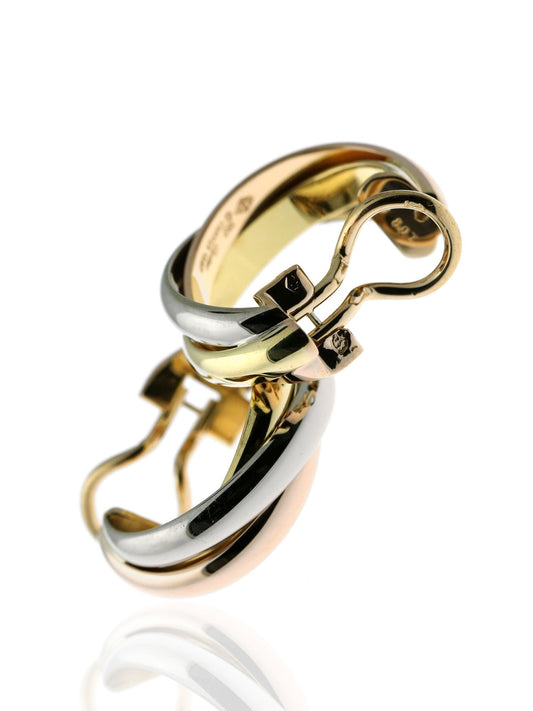 Cartier Trinity Multitone Gold Earrings