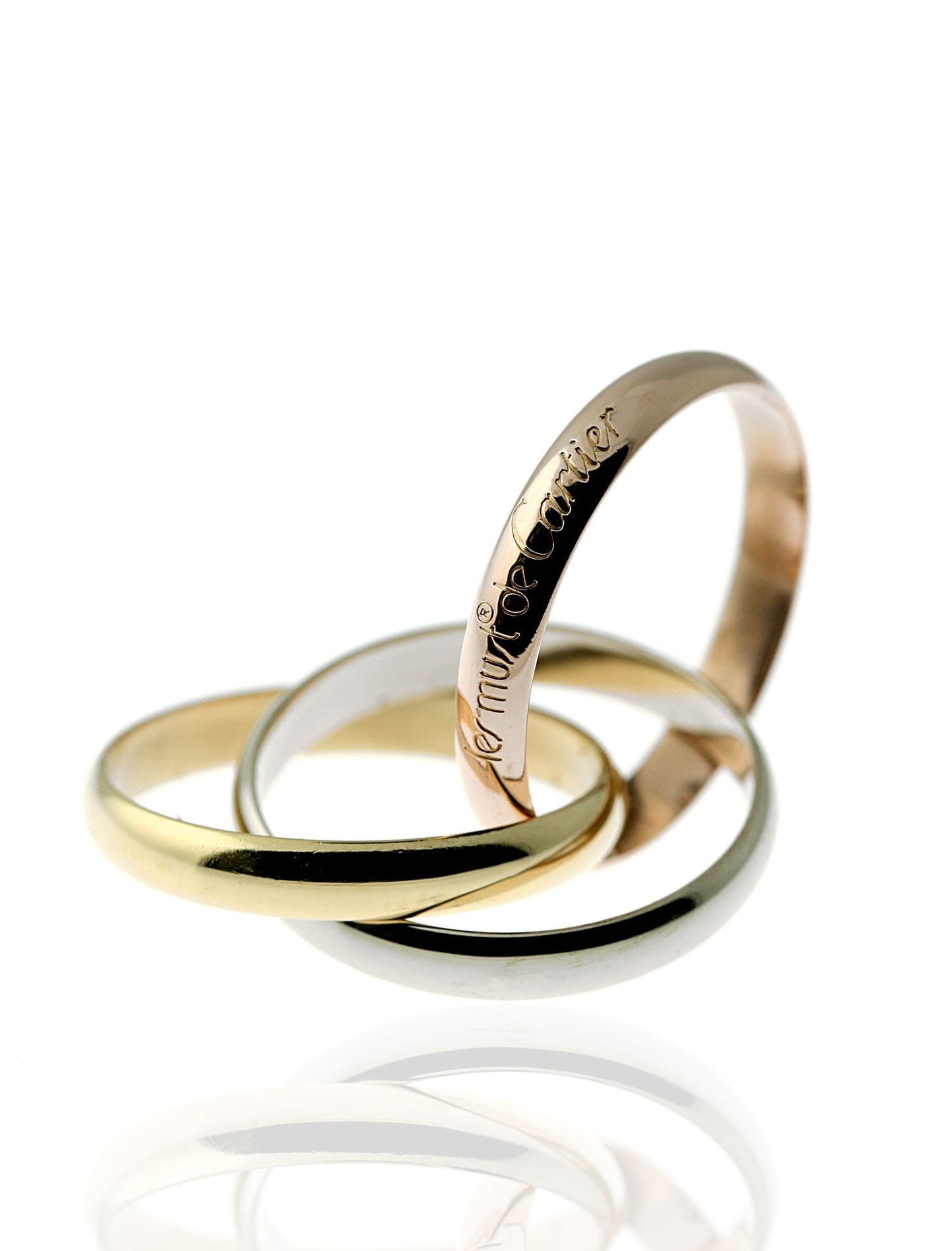 Cartier Trinity Ring in 18k Gold Sz 59