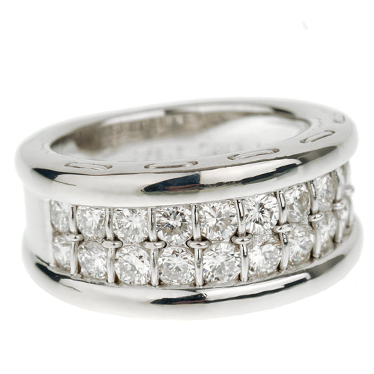 Cartier Vintage White Gold Diamond Band Ring Sz 5