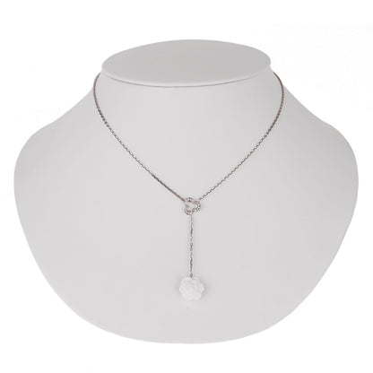Chanel Camellia Diamond Drop Necklace
