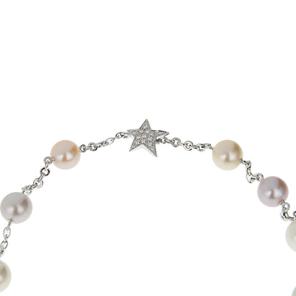 Chanel Camellia & Comete Motif Pearl Diamond White Gold Necklace
