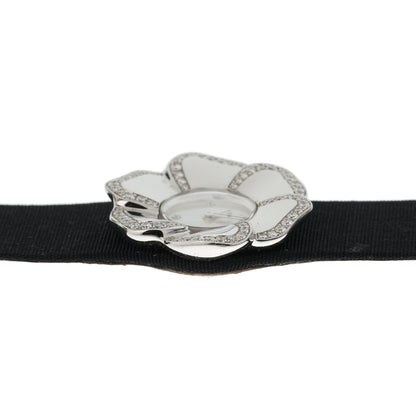 Chanel Camellia Diamond White Gold Watch