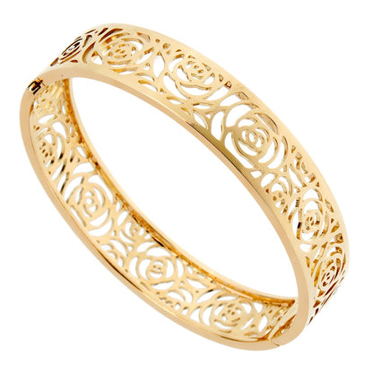 Chanel Camellia Yellow Gold Ajoure Bracelet