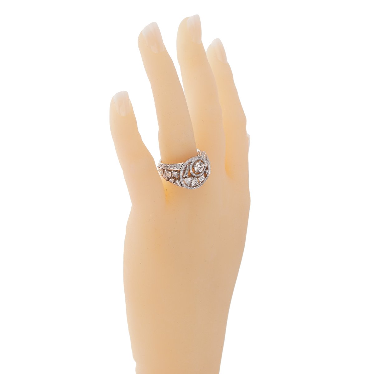 Chanel Cosmos Multi Shaped Diamond Cocktail Gold Ring
