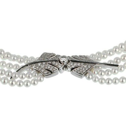 Chanel High Jewelry Diamond Pearl White Gold Necklace