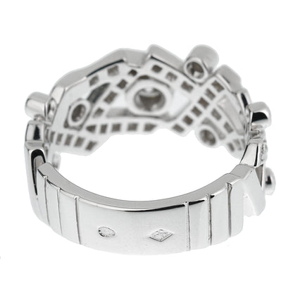 Chanel Hugs & Kisses Diamond White Gold Cocktail Ring Sz 6