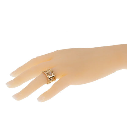 Chanel Lucky Pearl Gold Band Ring