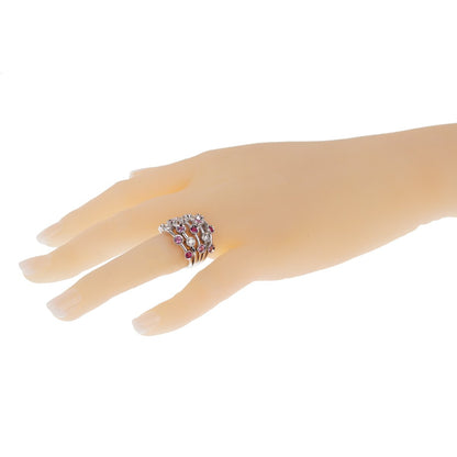 Chanel Pink Sapphire Diamond White Gold Ring