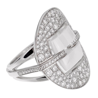 Chanel Ultra Diamond White Gold Ceramic Ring