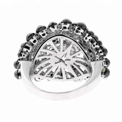 Charade Diamond Cocktail Star 18k White Gold Ring