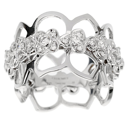 Chaumet Hortensia Diamond 18k White Gold Eternity Cocktail Ring