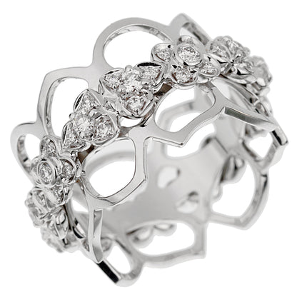 Chaumet Hortensia Diamond 18k White Gold Eternity Cocktail Ring