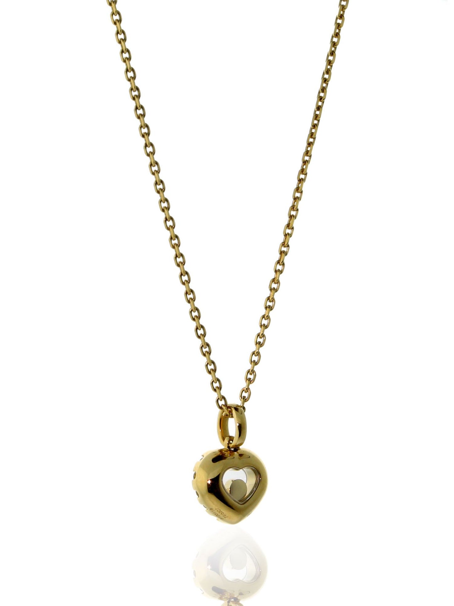 Chopard Happy Diamond Heart Necklace in 18k Yellow Gold 796507-0001