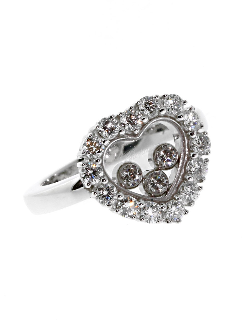 Chopard Happy Diamond Ring in 18k White Gold 826216-1103
