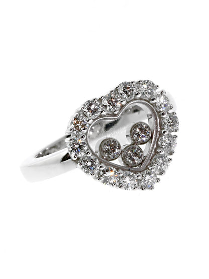 Chopard Happy Diamond Ring in 18k White Gold 826216-1103