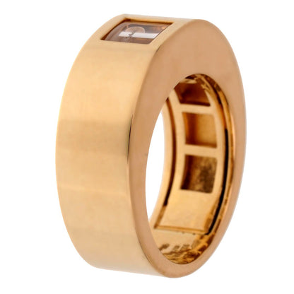 Chopard Happy Diamonds Yellow Gold Band Ring Sz 7