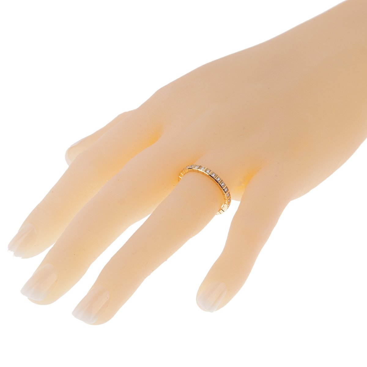 Chopard Ice Cube Diamond Eternity 18k Yellow Gold Band Ring