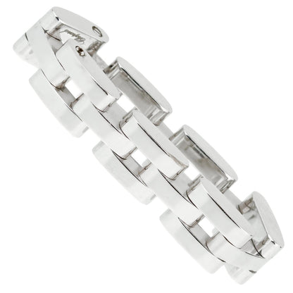 Chopard Les Chaines 3 Row 18k White Gold Ring Sz 5 3/4