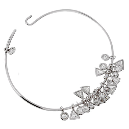Christian Dior Dangling Diamond 18k White Gold Bracelet