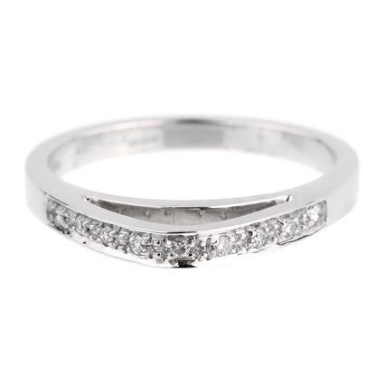 Comete Gioelli Diamond Band White Gold Ring