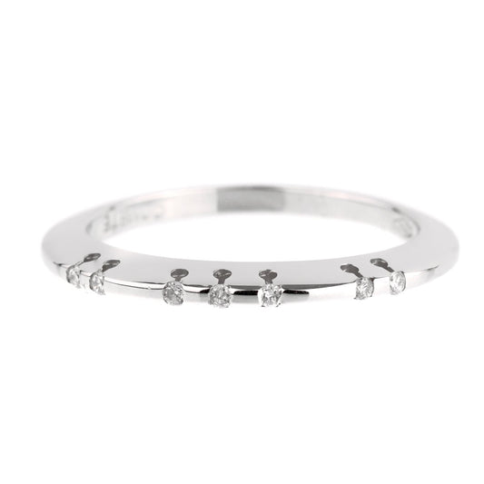 Comete Gioelli White Gold Diamond Band Ring