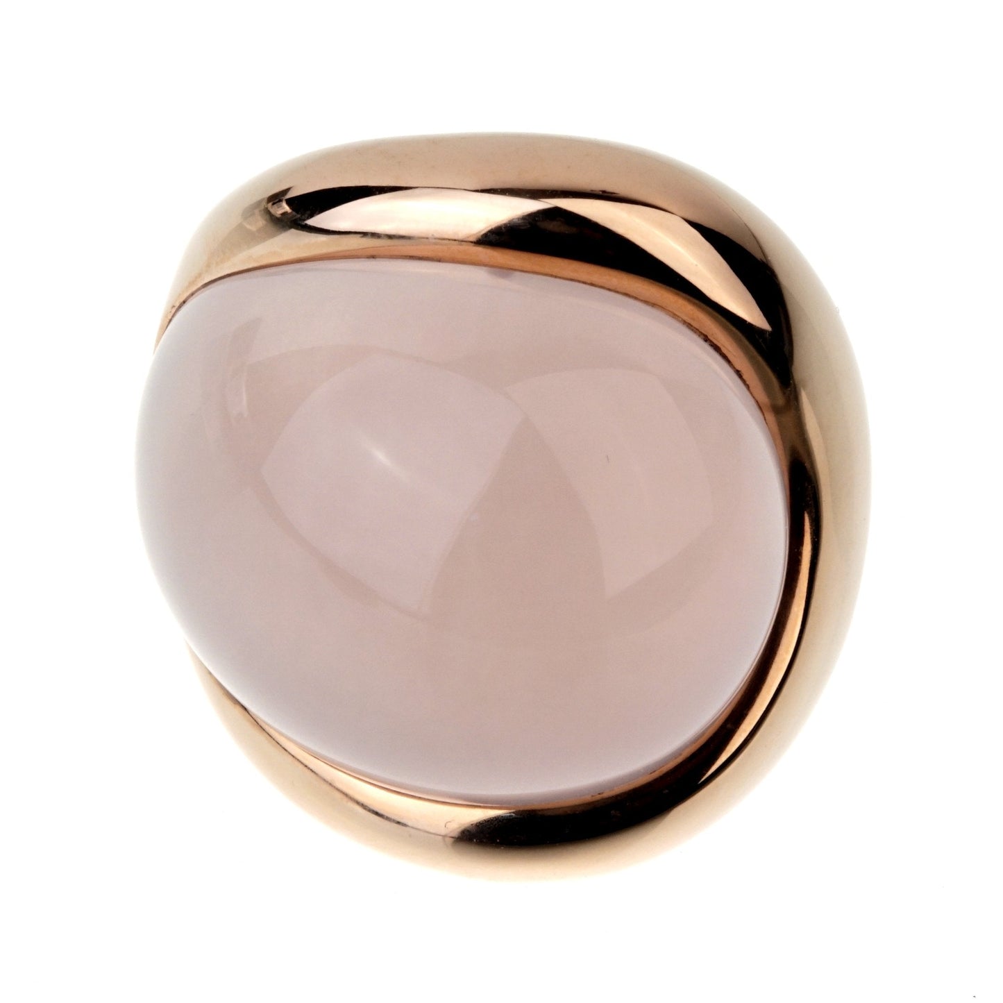 De Grisogono 79 Carat Pink Quartz Rose Gold Ring