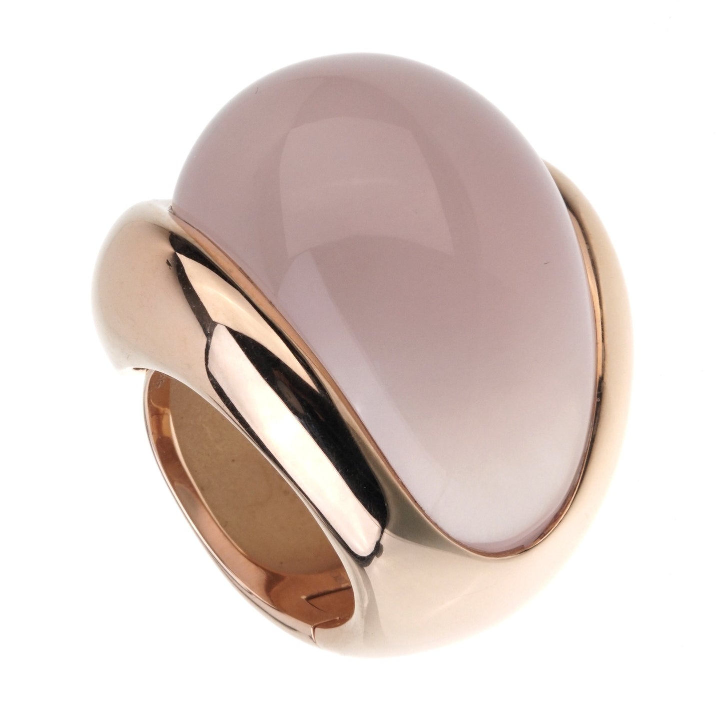 De Grisogono 79 Carat Pink Quartz Rose Gold Ring