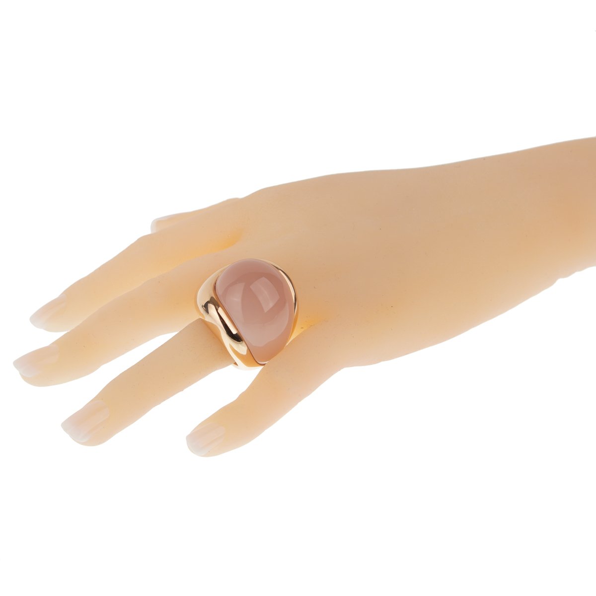 De Grisogono 79 Carat Pink Quartz Rose Gold Ring