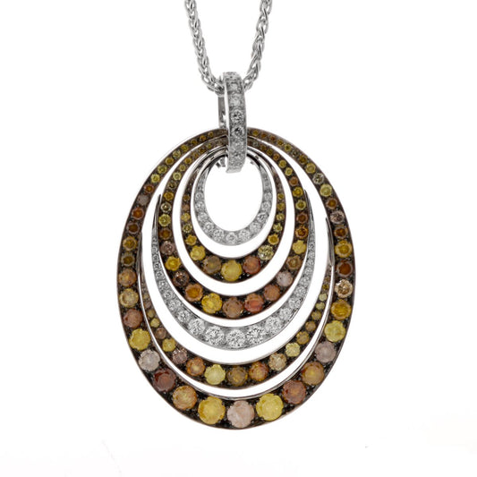 De Grisogono Fancy Diamond White Gold Necklace