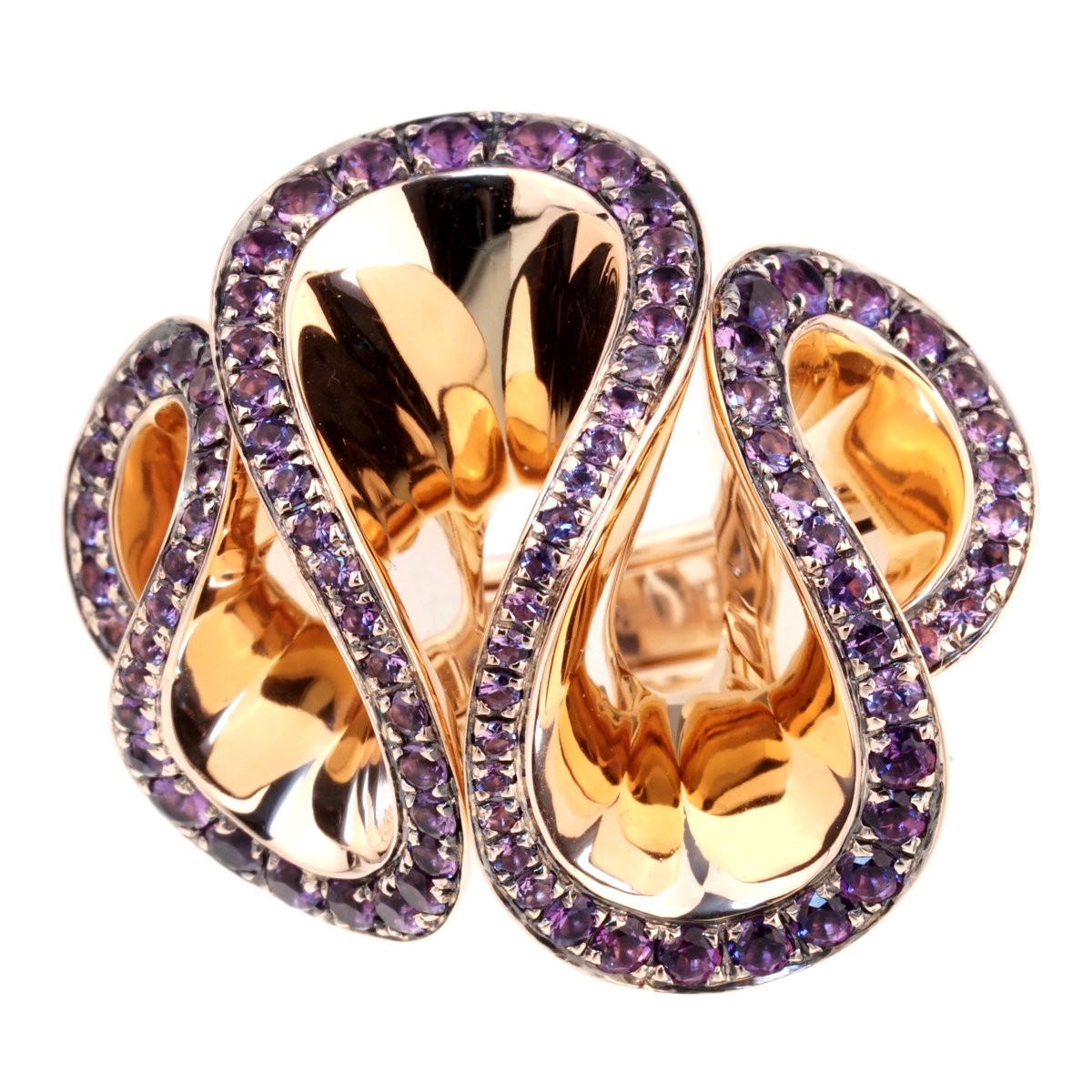 De Grisogono Zigana Amethyst Rose Gold Ring