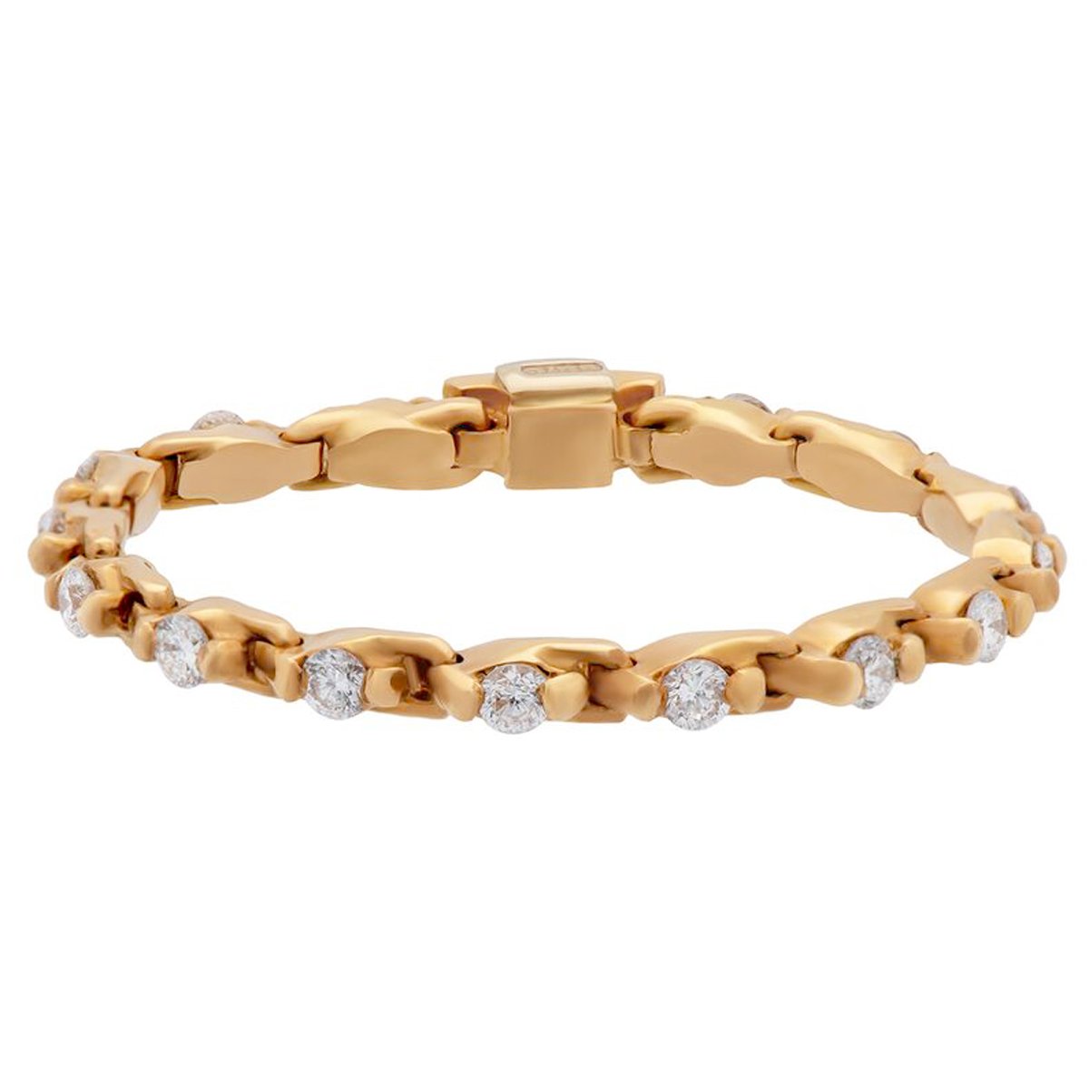 Estate Rose Gold Diamond Eternity Ring