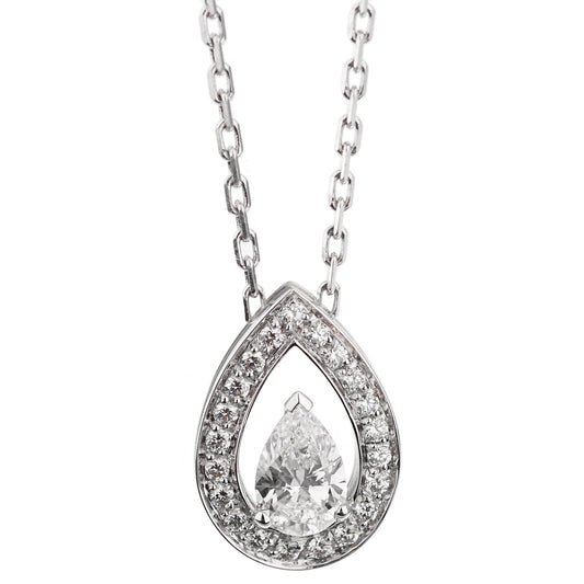 Fred of Paris .77ct Lovelight 18k White Gold Diamond Necklace
