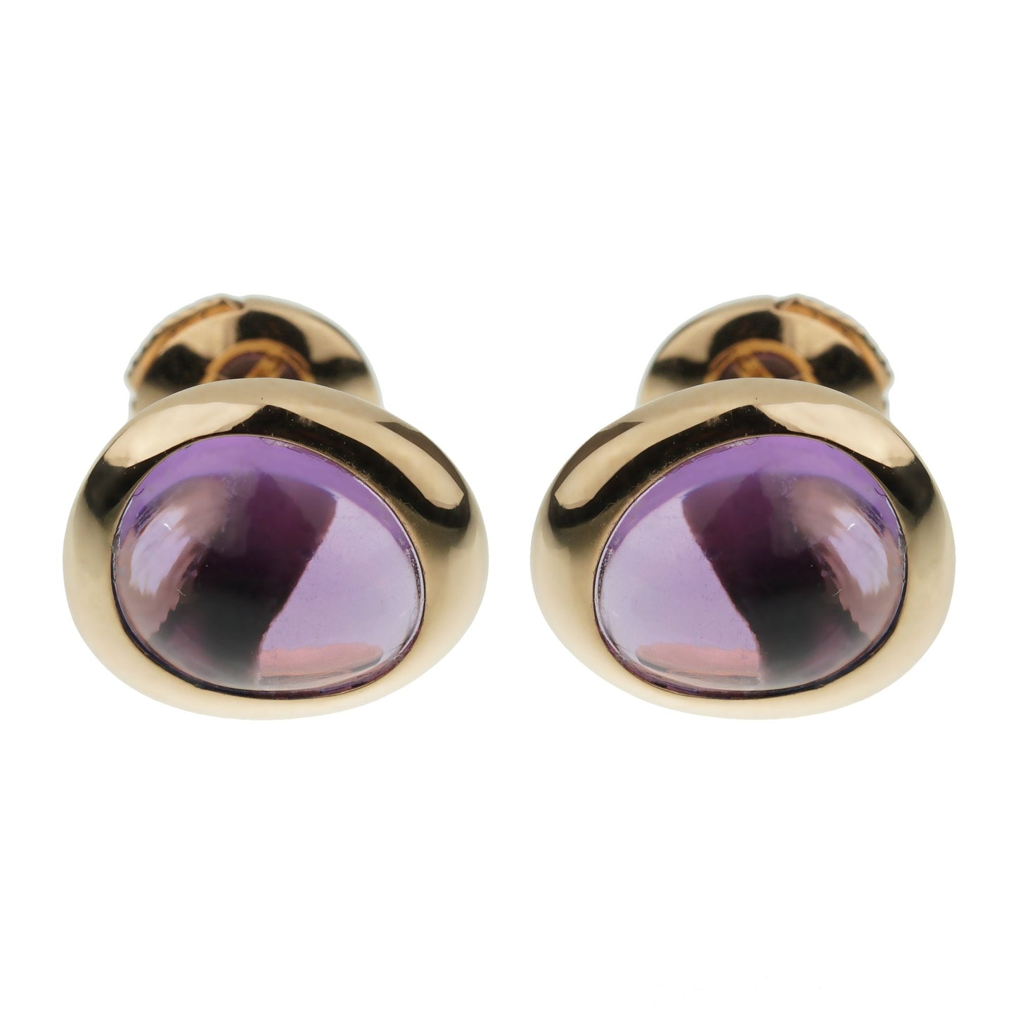 Fred of Paris Amethyst 18k Rose Gold Stud Earrings