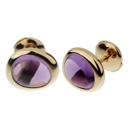 Fred of Paris Amethyst 18k Rose Gold Stud Earrings
