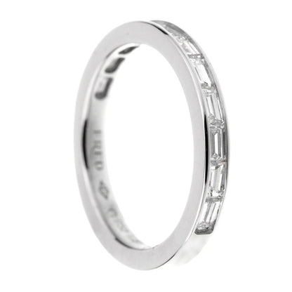 Fred of Paris Baguette Diamond Platinum Ring