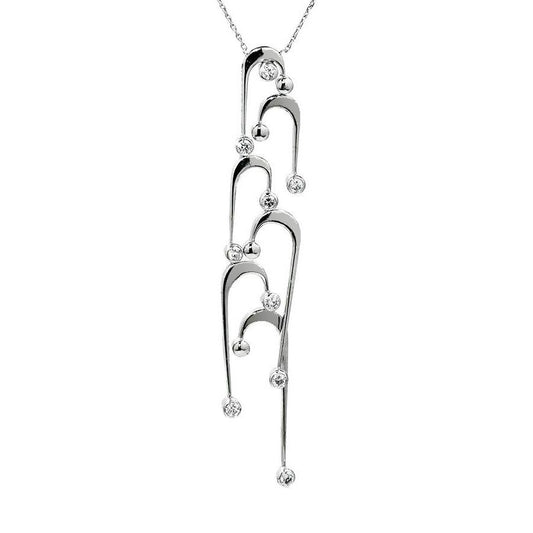 Fred of Paris Diamond Necklace 18k White Gold