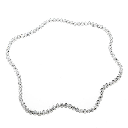 Fred of Paris Diamond Tennis Necklace in 18k White Gold