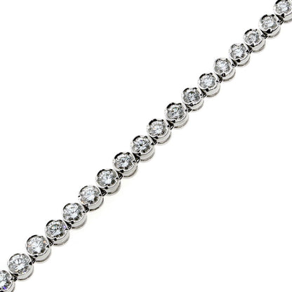 Fred of Paris Diamond Tennis Necklace in 18k White Gold