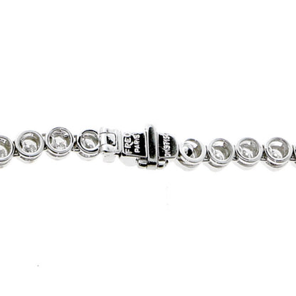 Fred of Paris Diamond Tennis Necklace in 18k White Gold